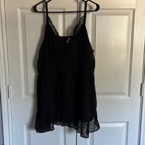 torrid black lace cami